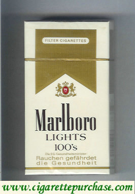 Marlboro Lights 100s cigarettes hard box